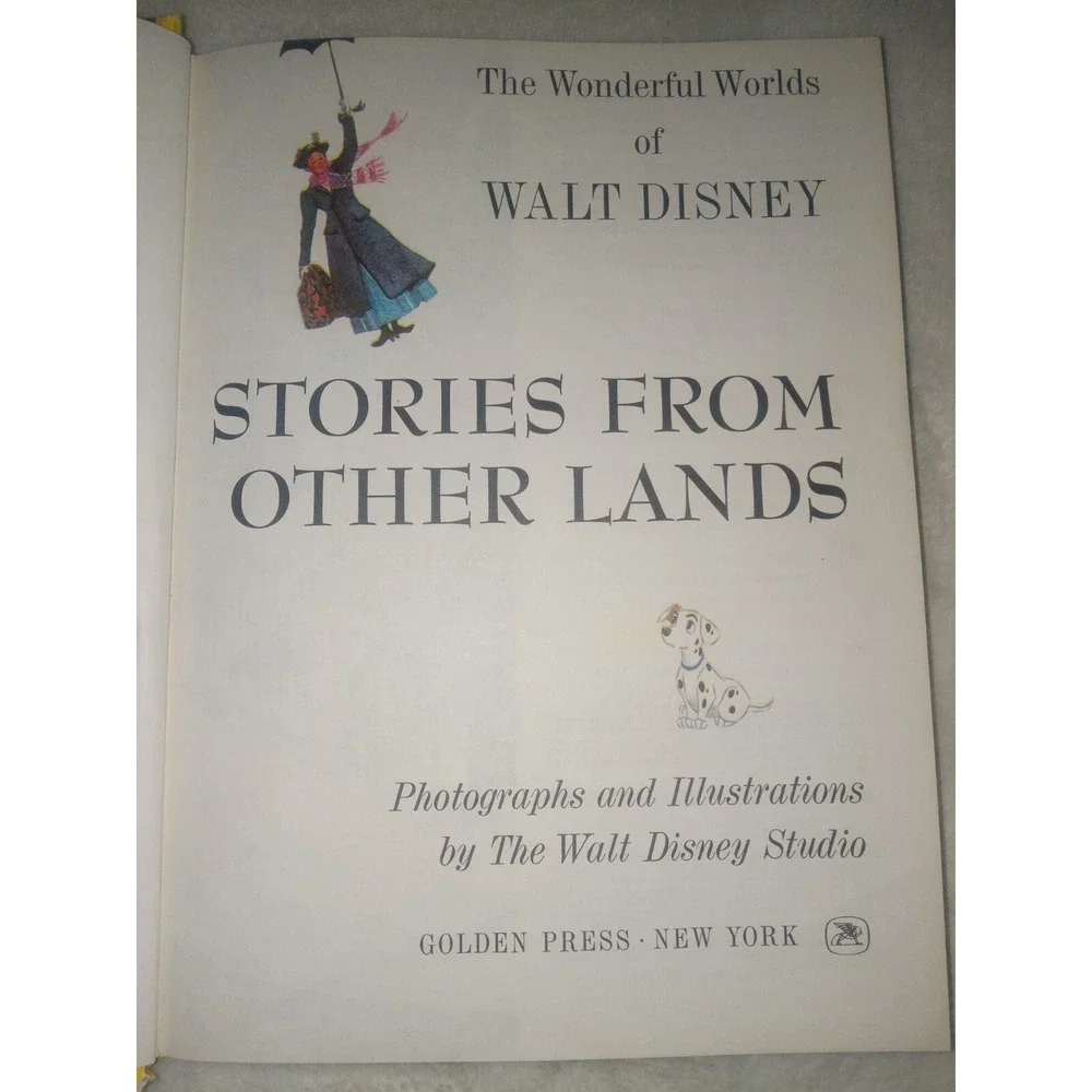 Vintage Walt Disney's Stories‎ From Other Lands Childrens Book Hardcover HC 1965